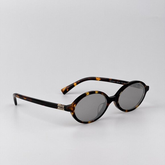 Miu Miu REGARD MU04ZSF Sunglasses – Honey Havana Grey Mirror | Model  VAU07F main image 8